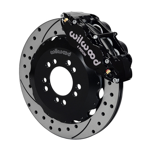 Wilwood Brake Kit, Front, FNSL6R Big Brake (Hat), Radial, 12.88 Rotor, SRP, Black, For Ford, w/Lines, Kit