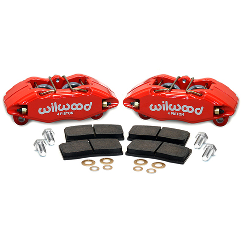 Wilwood Brake Kit, Front, Forged DPHA Caliper, Lug, Red, For Acura, For Honda, Kit