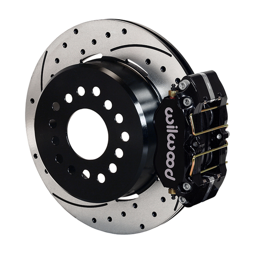 Wilwood Brake Kit, Rear, Dynapro Lug Mount Parking, Lug, 12.19 Rotor, SRP, Black, Big For Ford New Style, Kit