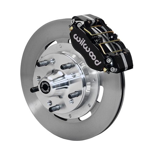 Wilwood Disc Brakes, DynoPro Dust-Boot Pro Series, Front, 12" Rotors, Black 4-piston Calipers, Chev, Kit