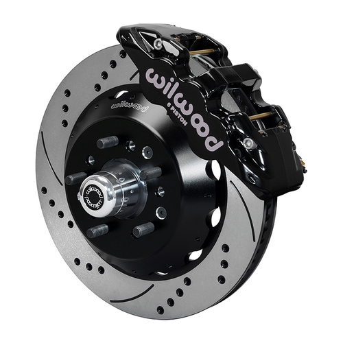 Wilwood Brake Kit, Front, AERO6 Big Brake, Radial, 14.00 Rotor, SRP, Black, TCI, Kit