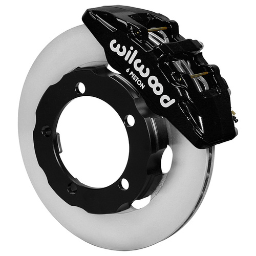 Wilwood Brake Kit, Front, DP6 Big Brake (Hat), Lug, 11.75 Rotor, Plain Face, Black, For Ford, w/Lines, Kit