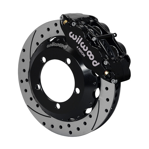 Wilwood Brake Kit, Front, FNSL4R Big Brake (Hat), Radial, 12.88 Rotor, SRP, Black, For Ford, w/Lines, Kit