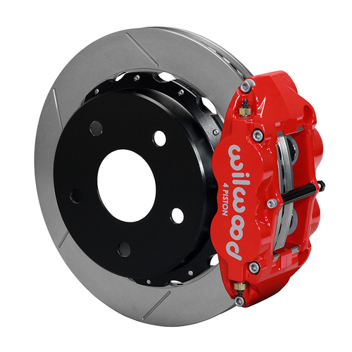 Wilwood Brake Kit, Rear, FNSL4R Big Brake Parking, Radial, 12.88 Rotor, Plain Face, Red, Big For Ford Bronco, Kit