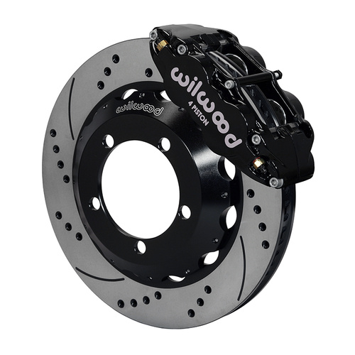 Wilwood Brake Kit, Front, FNSL4R Big Brake (Hat), Radial, 14.00 Rotor, SRP, Black, For Ford, w/Lines, Kit
