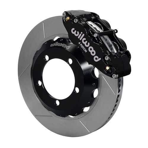 Wilwood Brake Kit, Front, FNSL4R Big Brake (Hat), Radial, 14.00 Rotor, Plain Face, Black, For Ford, w/Lines, Kit