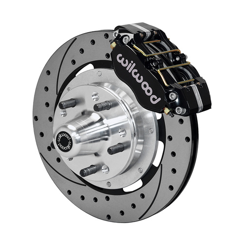 Wilwood Brake Kit, Front, DP-DB Big Brake (Hub), Lug, 12.19 Rotor, SRP, Black, For Ford, Heidts, Magnum, For Mercury, Kit