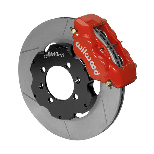 Wilwood Brake Kit, Front, FDLI Big Brake (Hat), Lug, 11.00 Rotor, Plain Face, Red, For Mazda, Kit