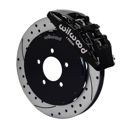 Wilwood Brake Kit, Front, DP6 Big Brake (Hat), Lug, 12.88 Rotor, SRP, Black, For Mazda, w/Lines, Kit