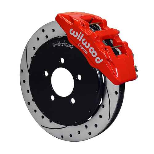 Wilwood Brake Kit, Front, DP6 Big Brake (Hat), Lug, 12.88 Rotor, SRP, Red, For Mazda, w/Lines, Kit