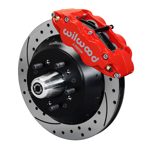 Wilwood Brake Kit, Front, FNSL6R Big Brake (Hub), Radial, 12.88 Rotor, SRP, Red, Edsel, For Ford, For Mercury, Kit