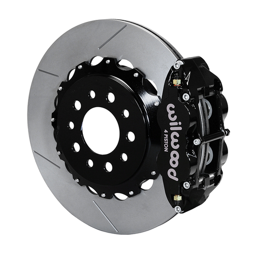 Wilwood Brake Kit, Rear, FNSL4R Big Brake, Radial, 14.00 Rotor, Plain Face, Black, Morrison Multilink IRS, Kit