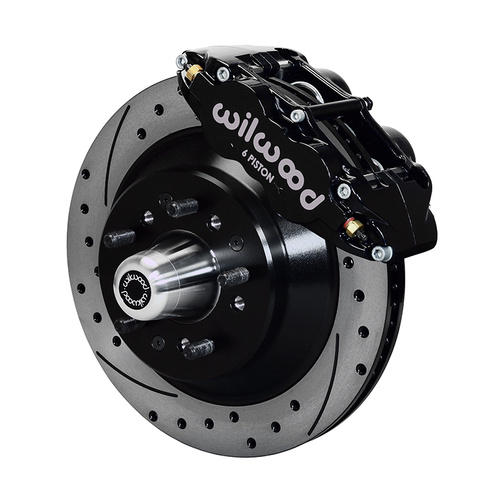 Wilwood Brake Kit, Front, FNSL6R Big Brake (Hub & 1PC Rotor), Radial, 12.88 Rotor, SRP, Black, Edsel, For Ford, For Mercury, Kit