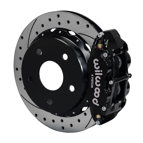 Wilwood Brake Kit, Rear, FNSL4R Big Brake Parking, Radial, 12.88 Rotor, SRP, Black, Big For Ford New Style Bronco, Kit