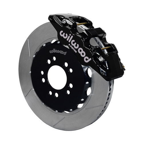 Wilwood Brake Kit, Front, AERO6 Big Brake, Radial, 14.00 Rotor, Plain Face, Black, For Ford, w/Lines, Kit