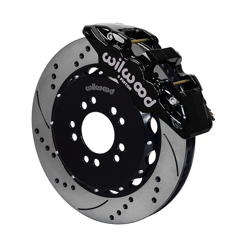 Wilwood Brake Kit, Front, AERO6 Big Brake, Radial, 14.00 Rotor, SRP, Black, For Ford, w/Lines, Kit