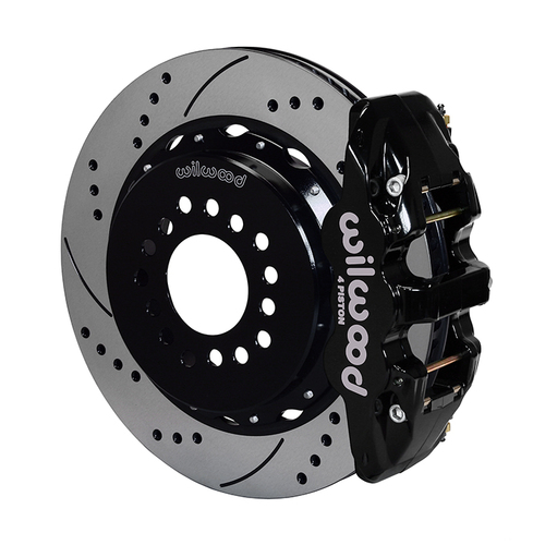 Wilwood Brake Kit, Rear, AERO4 Big Brake Parking, Radial, 14.00 Rotor, SRP, Black, BMR Rear Suspension, w/Lines, Kit