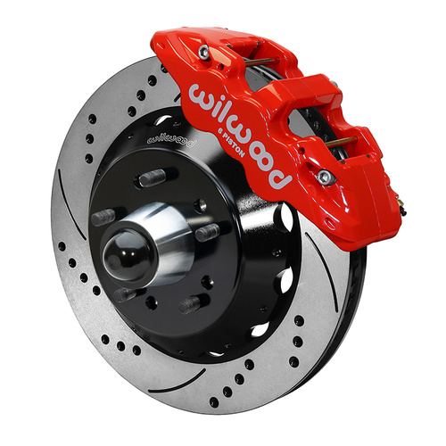 Wilwood Brake Kit, Front, AERO6 Big Brake, Radial, 14.00 Rotor, SRP, Red, For Chevrolet, CPP, For GMC, Kit