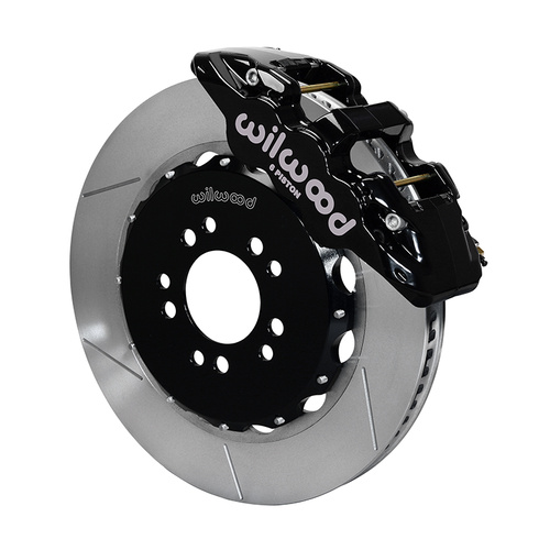 Wilwood Brake Kit, Front, AERO6 Big Brake, Radial, 14.25 Rotor, Plain Face, Black, For Chevrolet, w/Lines, Kit