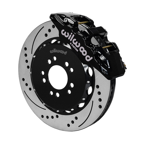 Wilwood Brake Kit, Front, AERO6 Big Brake, Radial, 14.25 Rotor, SRP, Black, For Chevrolet, w/Lines, Kit