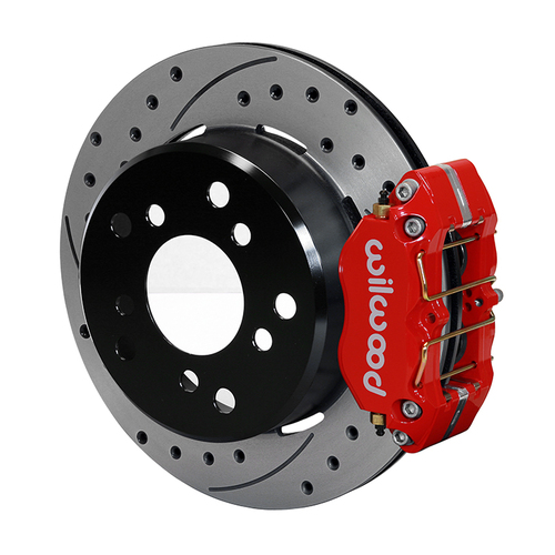 Wilwood Brake Kit, Rear, Dynapro Lug Mount Parking, Lug, 12.19 Rotor, SRP, Red, Big For Ford Bronco, Kit