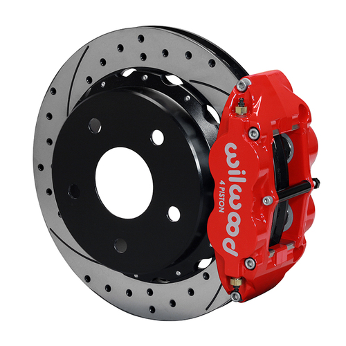 Wilwood Brake Kit, Rear, FNSL4R Big Brake Parking, Radial, 12.88 Rotor, SRP, Red, Big For Ford Bronco, Kit
