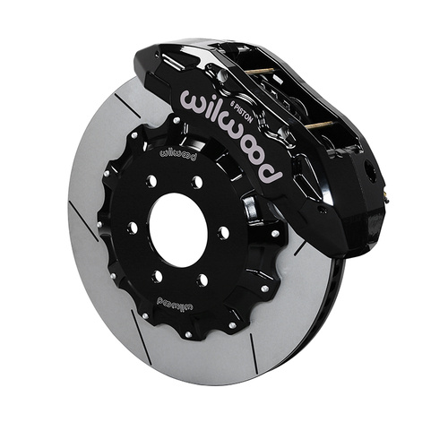 Wilwood Brake Kit, Front, Tx6R Big Brake Truck, Radial, 15.50 Rotor, Plain Face, Black, For Ford, For Lincoln, w/Lines, Kit