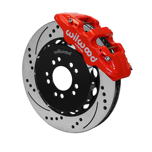 Wilwood Brake Kit, Front, AERO6 Big Brake, Radial, 15.00 Rotor, SRP, Red, For Chevrolet, w/Lines, Kit