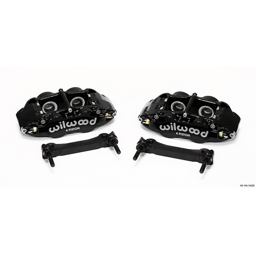 Wilwood Brake Kit, Rear, FNSL4R Caliper & Bracket Upgrade for Corvette C5-C6, Radial, 13.00 Rotor, Plain Face, Black, OEM, Kit