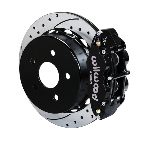 Wilwood Brake Kit, Rear, FNSL4R Big Brake For OE Parking Brake, Radial, 14.00 Rotor, SRP, Black, OEM, w/Lines, Kit