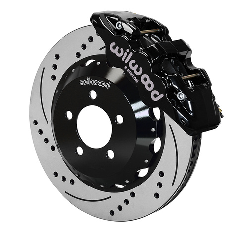 Wilwood Brake Kit, Front, AERO6 Big Brake, Radial, 14.25 Rotor, SRP, Black, For Chrysler, For Dodge, w/Lines, Kit