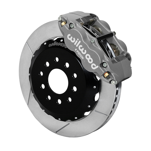 Wilwood Brake Kit, Front, FSL4R Big Brake (Race), Radial, 13.06 Rotor, Plain Face, Ano, For Chevrolet, For Pontiac, w/Lines, Kit