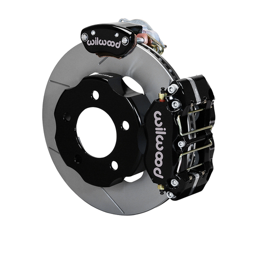 Wilwood Brake Kit, Rear, NDPR-MC4 Parking, Radial, 11.00 Rotor, Plain Face, Black, OEM, w/Lines, Kit