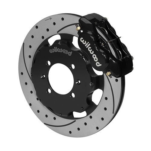 Wilwood Brake Kit, Front, FDLI Big Brake (Hat), Lug, 12.19 Rotor, SRP, Black, Fiat, For Mazda, w/Lines, Kit