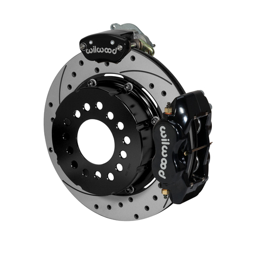 Wilwood Brake Kit, Rear, FDLI-MC4 Parking, Lug, 12.19 Rotor, GT Slotted & Drilled, Black, Kit