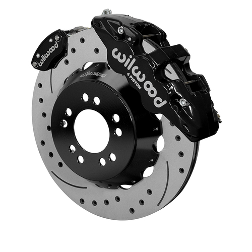 Wilwood Brake Kit, Rear, AERO4-MC4 Big Brake Parking, Radial, 14.00 Rotor, SRP, Black, Currie Pro-Tour Unit Bearing, Kit