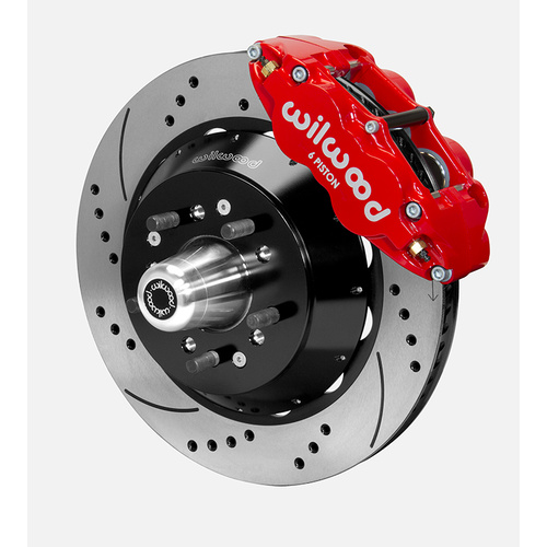 Wilwood Brake Kit, Front, FNSL6R Big Brake (Hub), Radial, 14.00 Rotor, SRP, Red, Magnum, Kit