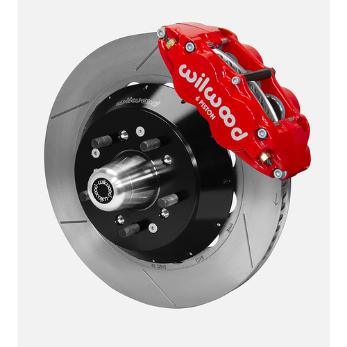 Wilwood Brake Kit, Front, FNSL6R Big Brake (Hub), Radial, 14.00 Rotor, Plain Face, Red, Magnum, Kit