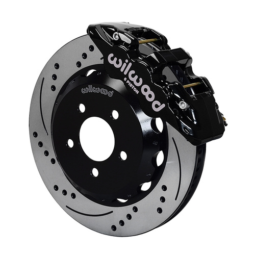 Wilwood Brake Kit, Front, AERO6 Big Brake, Radial, 15.00 Rotor, SRP, Black, For Chevrolet, w/Lines, Kit