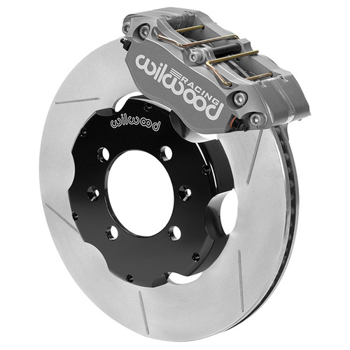 Wilwood Brake Kit, Front, Forged Dynapro Big Brake (Race), Lug, 11.00 Rotor, Plain Face, Ano, For Mazda, w/Lines, Kit