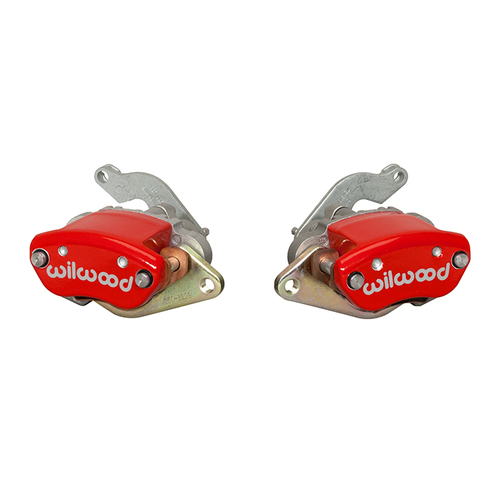 Wilwood Brake Kit, Rear, MC4 Pro Street Parking Brake Upgrade, Lug, 12.19 Rotor, Plain Face, Red, OEM, Kit