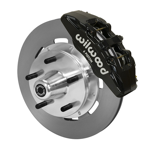 Wilwood Brake Kit, Front, DP6 Big Brake (5x5 Hub), Lug, 12.19 Rotor, Plain Face, Black, Art Morrison, Roadster, Kit