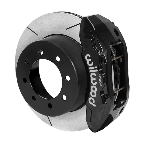 Wilwood Brake Kit, Rear, Tx6R Big Brake Truck, Radial, 15.50 Rotor, Plain Face, Black, OEM, w/Lines, Kit