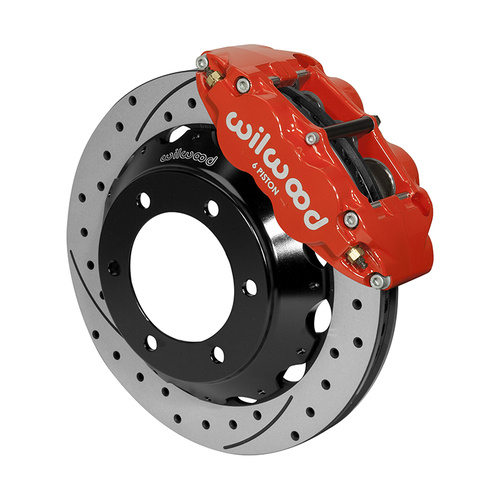 Wilwood Brake Kit, Front, FNSL6R Big Brake (Hat), Radial, 12.88 Rotor, SRP, Red, For Lexus, For Toyota, w/Lines, Kit