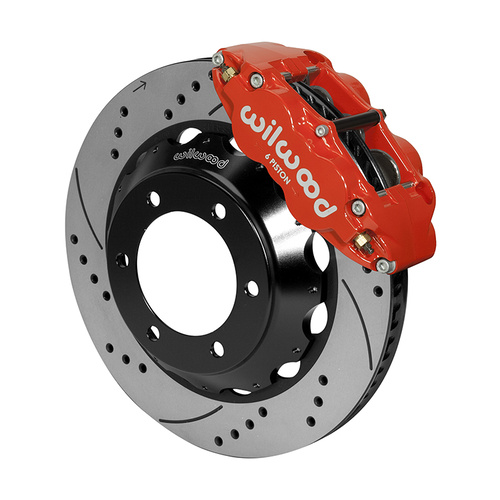 Wilwood Brake Kit, Front, FNSL6R Big Brake (Hat), Radial, 14.00 Rotor, SRP, Red, For Lexus, For Toyota, w/Lines, Kit