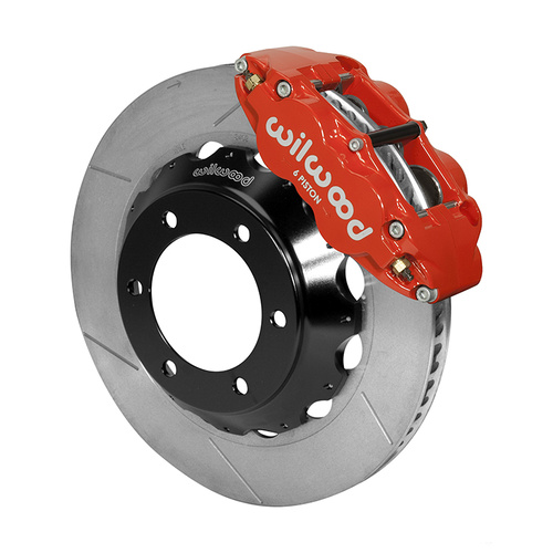 Wilwood Brake Kit, Front, FNSL6R Big Brake (Hat), Radial, 14.00 Rotor, Plain Face, Red, For Lexus, For Toyota, w/Lines, Kit