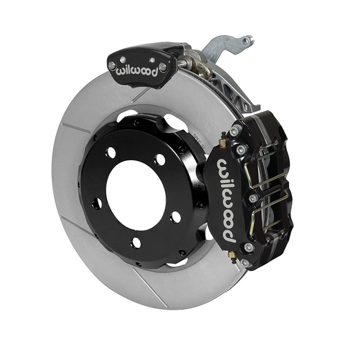 Wilwood Brake Kit, Rear, NDPR-MC4 Parking, Radial, 12.19 Rotor, Plain Face, Black, OEM, w/Lines, Kit
