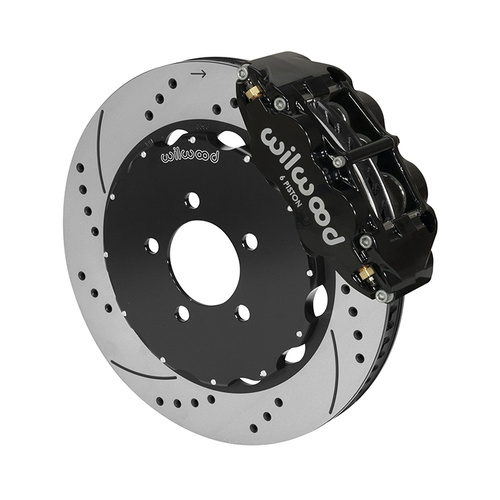 Wilwood Brake Kit, Front, FNSL6R Big Brake (Hat), Radial, 14.00 Rotor, SRP, Black, For Ford, For Lincoln, For Mercury, Kit