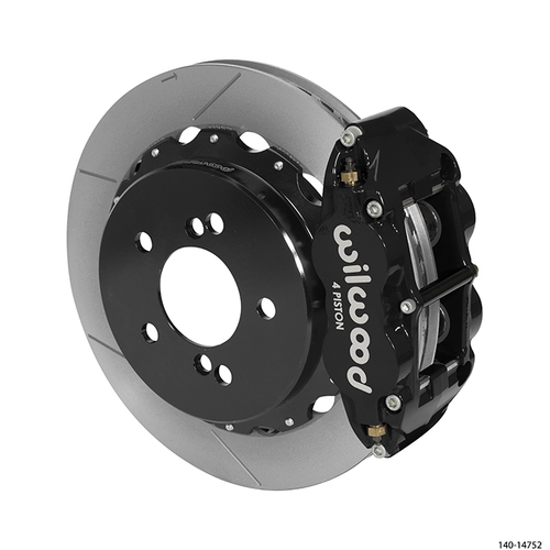 Wilwood Brake Kit, Rear, FNSL4R Big Brake For OE Parking Brake, Radial, 12.88 Rotor, Plain Face, Black, OEM, w/Lines, Kit