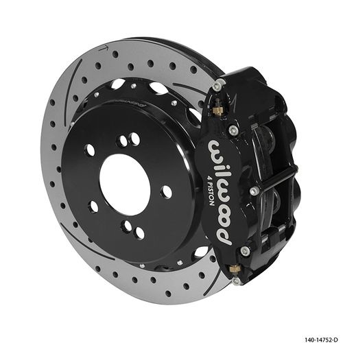 Wilwood Brake Kit, Rear, FNSL4R Big Brake For OE Parking Brake, Radial, 12.88 Rotor, SRP, Black, OEM, w/Lines, Kit